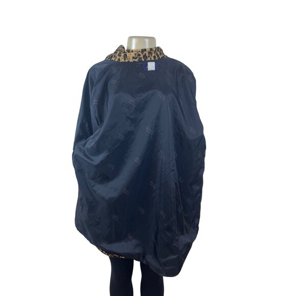 Dennis Basso Womens Leopard Animal Print Button-Up Jacket Sz L - Picture 4 of 9